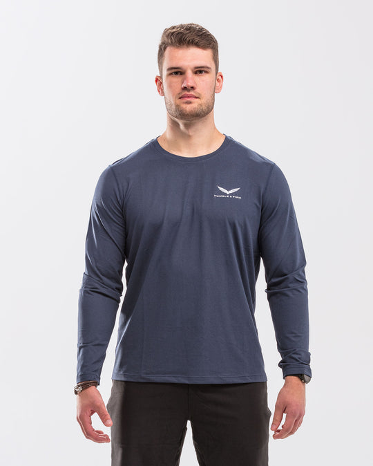 Humble & Firm Vector  Longsleeve - Dark Blue